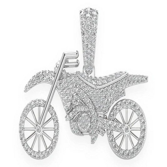 1.75CTW Diamond Dirt Bike Pendant  customdiamjewel   