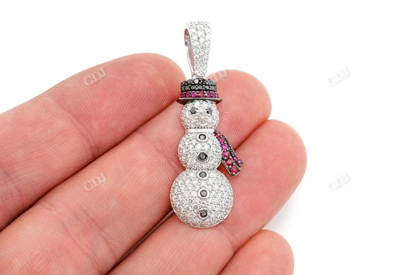 Unique 2.00CTW Snowman Pendant  customdiamjewel   