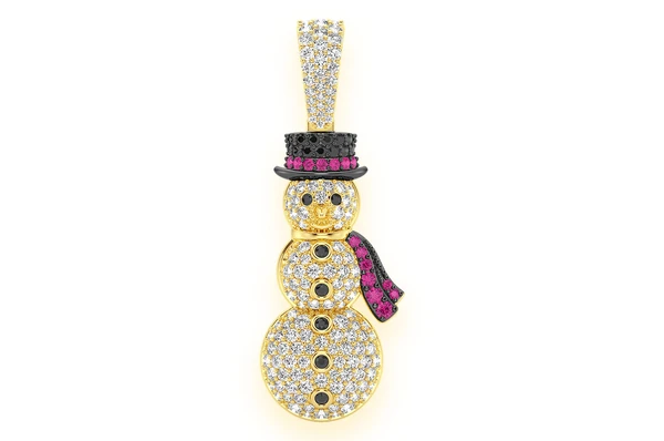 Unique 2.00CTW Snowman Pendant  customdiamjewel   