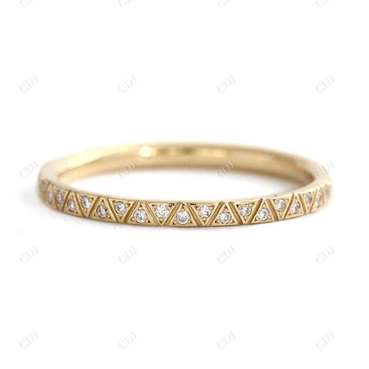 Lab Grown Diamond Gold Eternity Wedding Band  customdiamjewel 10KT Yellow Gold VVS-EF