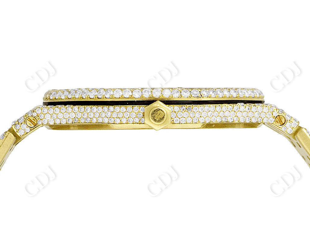 Yellow Gold Hip Hop Diamond Watch (16.75 CTW)  customdiamjewel   