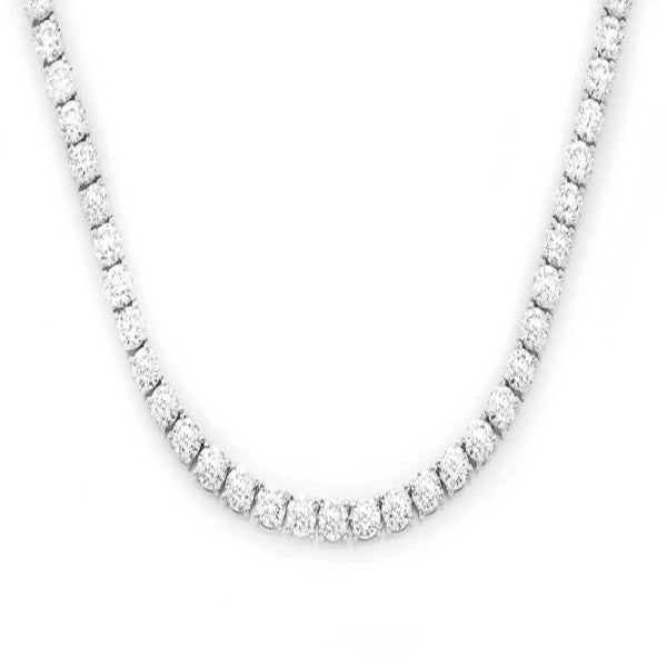 Unique Round diamond Tennis Necklace Jewelry  customdiamjewel   