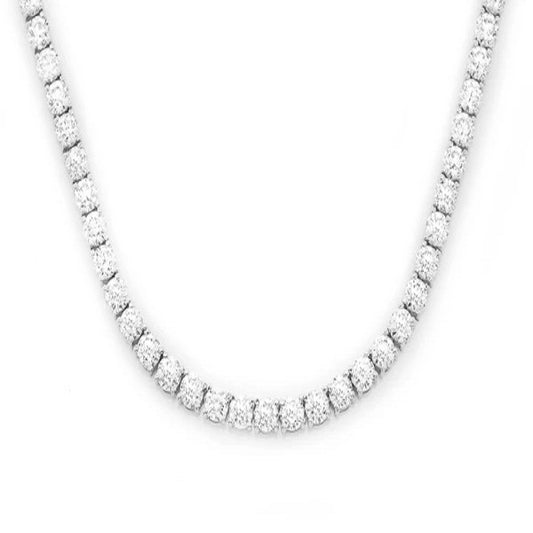 Unique Round diamond Tennis Necklace Jewelry  customdiamjewel   