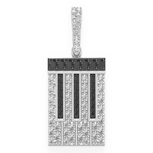 0.75CTW Piano Keys Pendant  customdiamjewel   