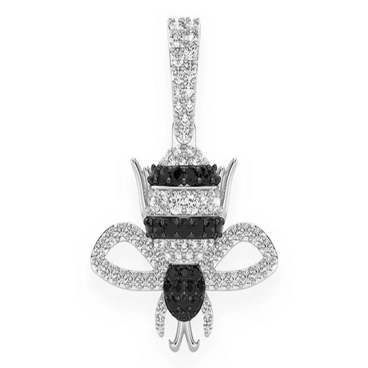 0.50CTW Diamond Bumble Bee Pendant  customdiamjewel   