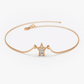 Tiny Star Natural Diamond 14K Solid Gold Bracelet  customdiamjewel 10 KT Solid Gold Rose Gold VVS-EF