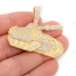 4.25CTW Large Armored Combat Tank Pendant  customdiamjewel   