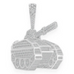 4.25CTW Large Armored Combat Tank Pendant  customdiamjewel   