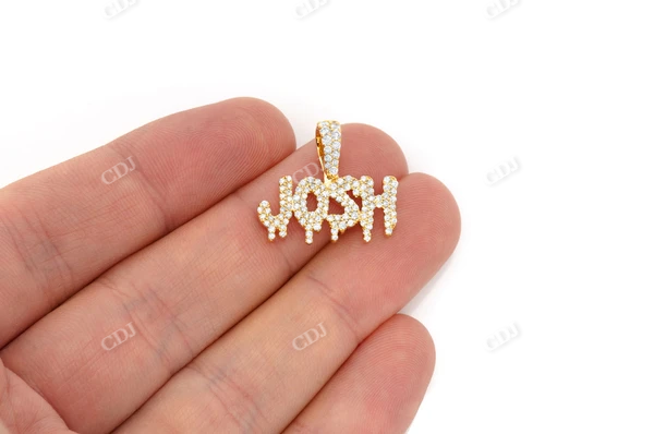 0.75CTW  Hip Hop Custom Letter Nameplate Pendant  customdiamjewel   