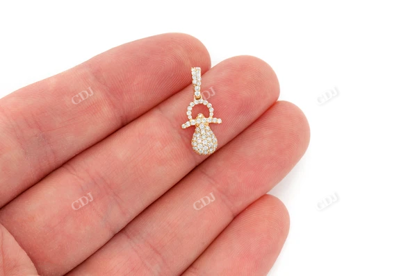 0.50CTW Diamond Pacifier Pendant  customdiamjewel   