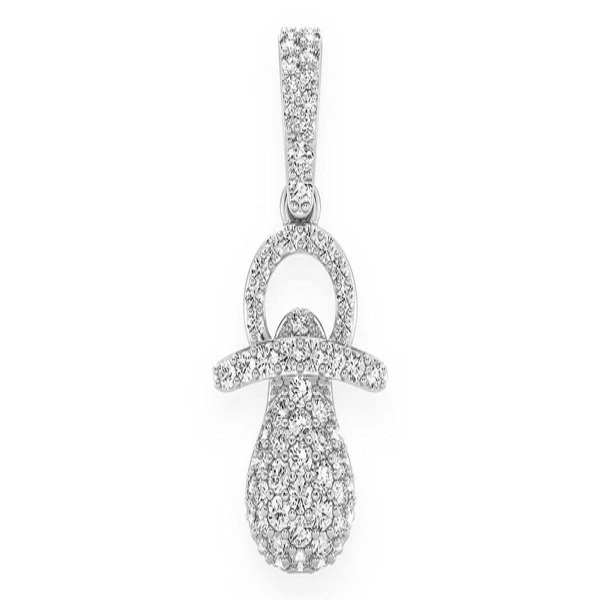 0.50CTW Diamond Pacifier Pendant  customdiamjewel   