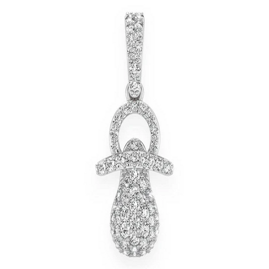 0.50CTW Diamond Pacifier Pendant  customdiamjewel   