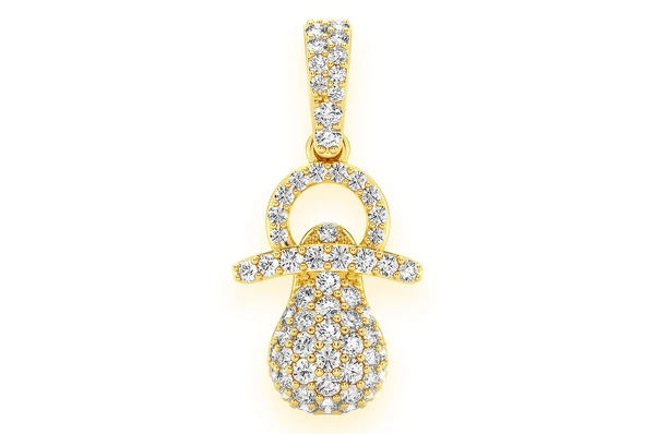 0.50CTW Diamond Pacifier Pendant  customdiamjewel   