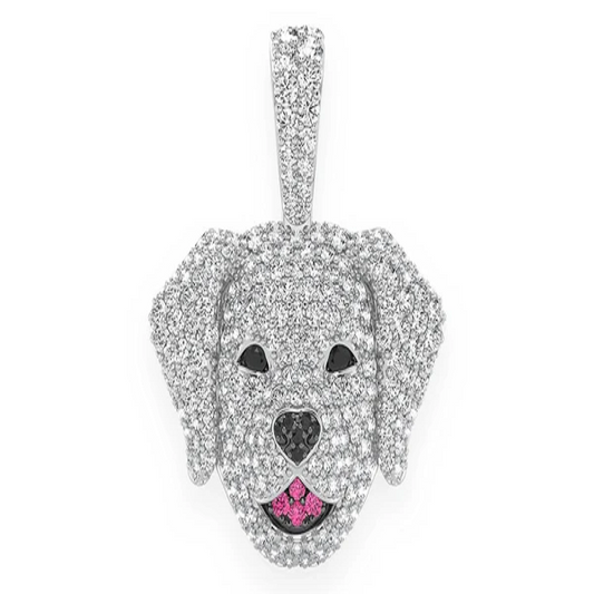 Hip Hop 2.50CTW Labrador Retriever Pendant  customdiamjewel   