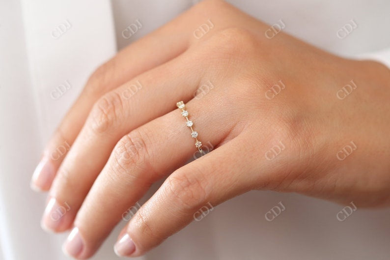 0.27CTW Lab Grown Diamond Stackable Wedding Band  customdiamjewel   