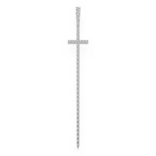 1.25CTW Diamond Point Cross Pendant  customdiamjewel   