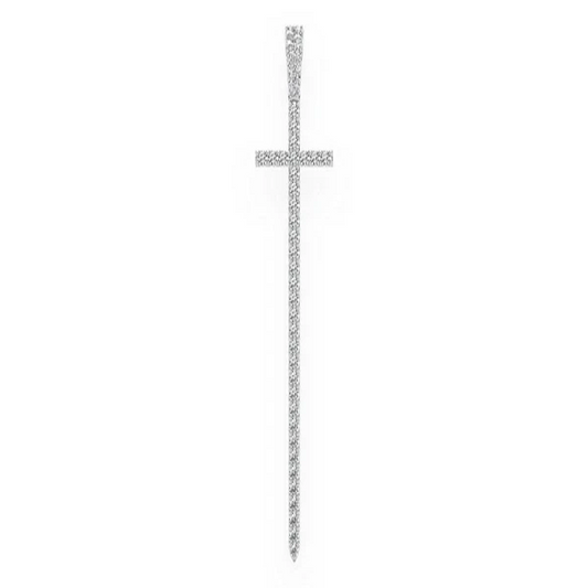 1.25CTW Diamond Point Cross Pendant  customdiamjewel   