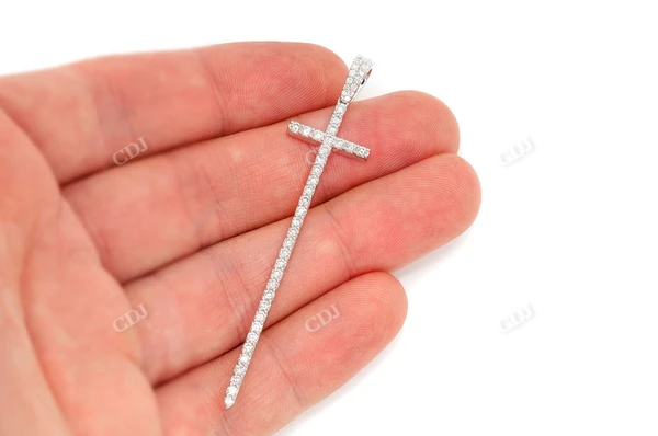 1.25CTW Diamond Point Cross Pendant  customdiamjewel   