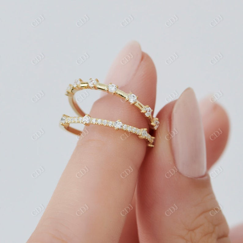 0.25CTW Lab Grown Diamond Stacking Band For Wedding  customdiamjewel   