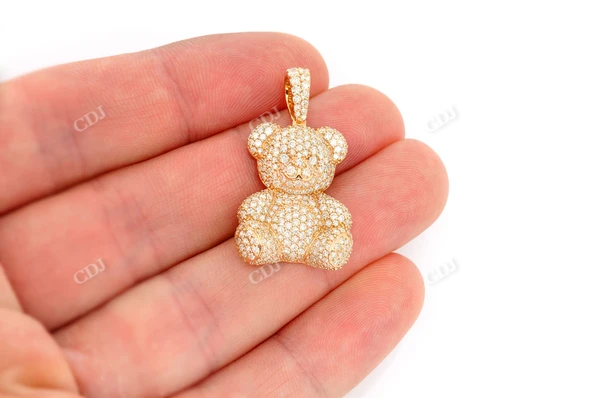 Hip Hop 2.65CTW Teddy Bear Pendant  customdiamjewel   