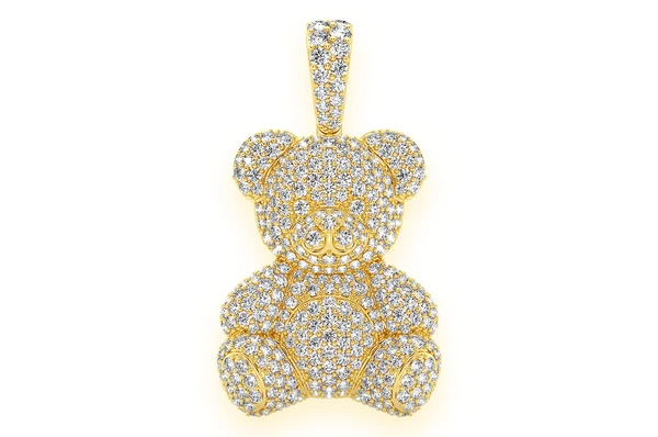 Hip Hop 2.65CTW Teddy Bear Pendant  customdiamjewel   