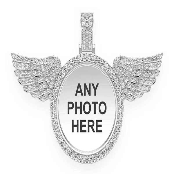 6.33CTW Wings Picture Memory Pendant  customdiamjewel   