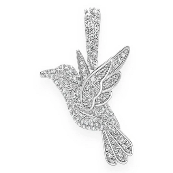 0.65CTW Diamond Humming Bird Pendant  customdiamjewel   