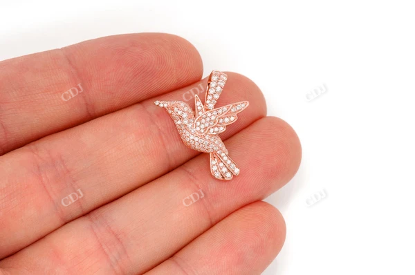 0.65CTW Diamond Humming Bird Pendant  customdiamjewel   