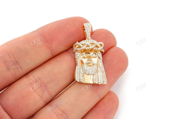 1.50CTW Diamond Jesus Pendant  customdiamjewel   