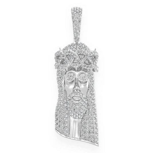 1.50CTW Diamond Jesus Pendant  customdiamjewel   