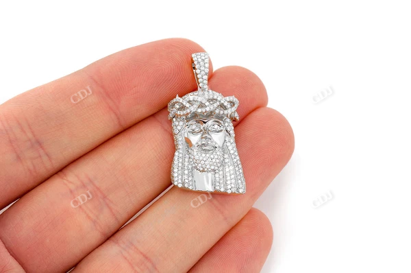 1.50CTW Diamond Jesus Pendant  customdiamjewel   