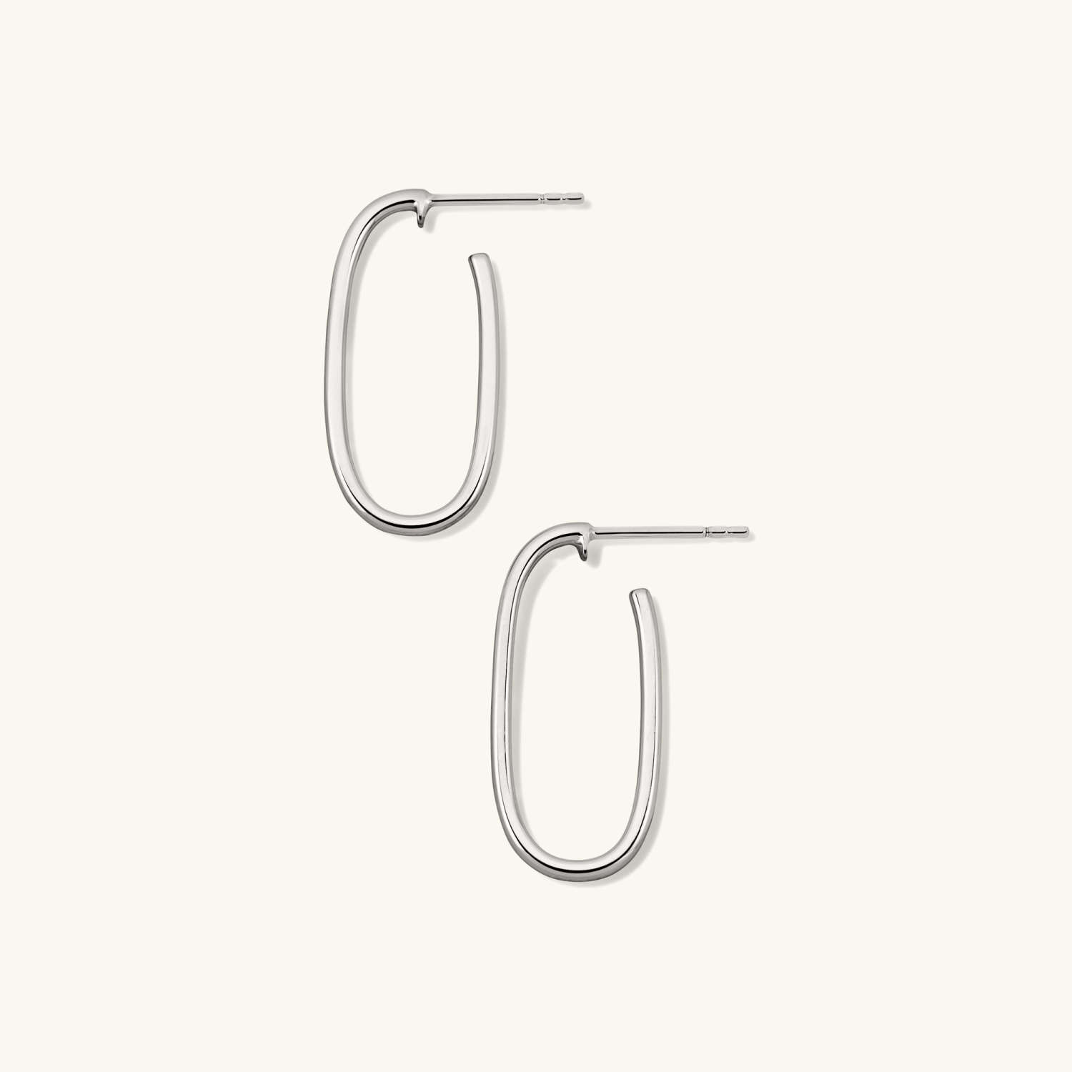 Paperclip Large And Modern 14K Gold Hoops Earrings  customdiamjewel   