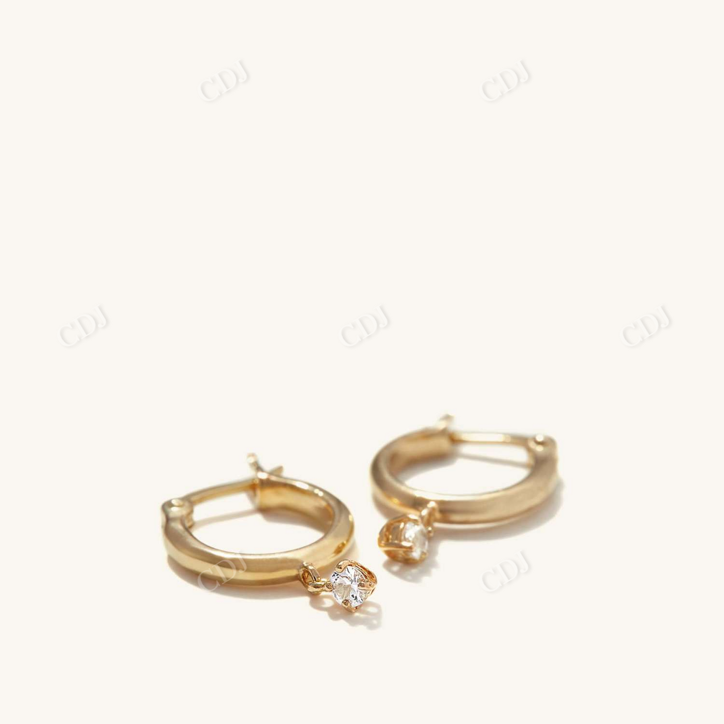 Lab Grown Dainty Round Diamond Earrings  customdiamjewel   