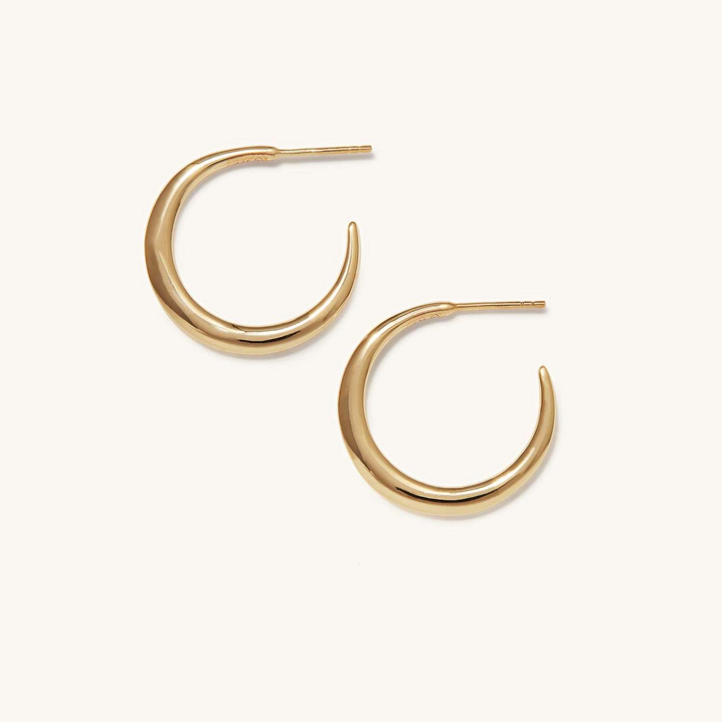 Stylish Editor 14K Solid Gold Hoop Earring  customdiamjewel 10 KT Solid Gold Yellow Gold VVS-EF