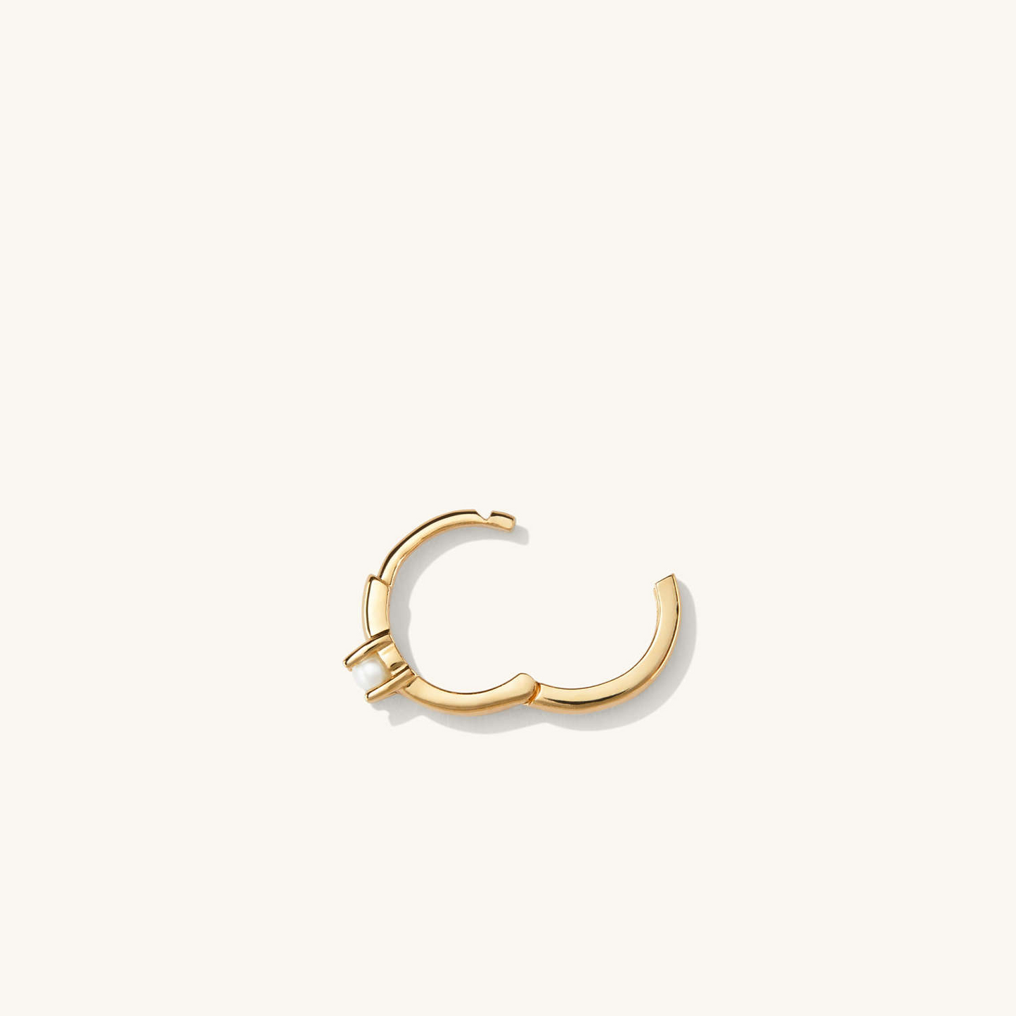 Single Colored Small 14K Solid Gold Hoop Earrings  customdiamjewel   