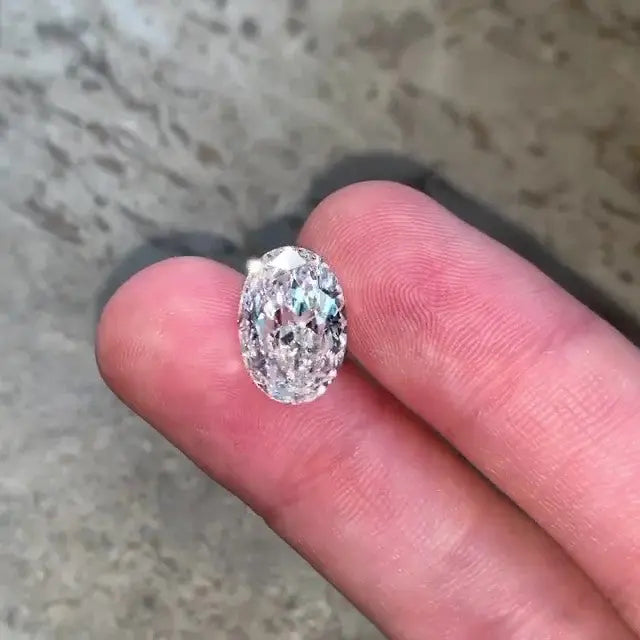 5.0CT Oval Brilliant Cut Loose Moissanite  customdiamjewel   