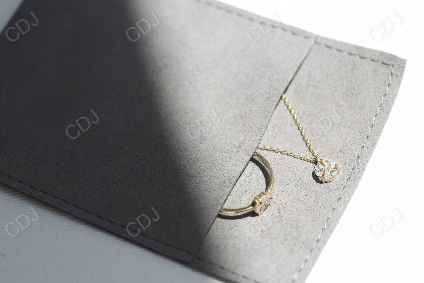 Minimalist Elongated Triangle Gold Dangle Moissanite Earrings  customdiamjewel   