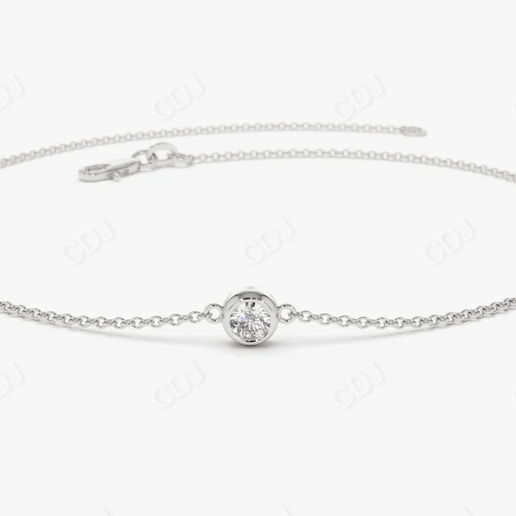 0.11CT Round Cut Lab Grown Diamond Bracelet  customdiamjewel   