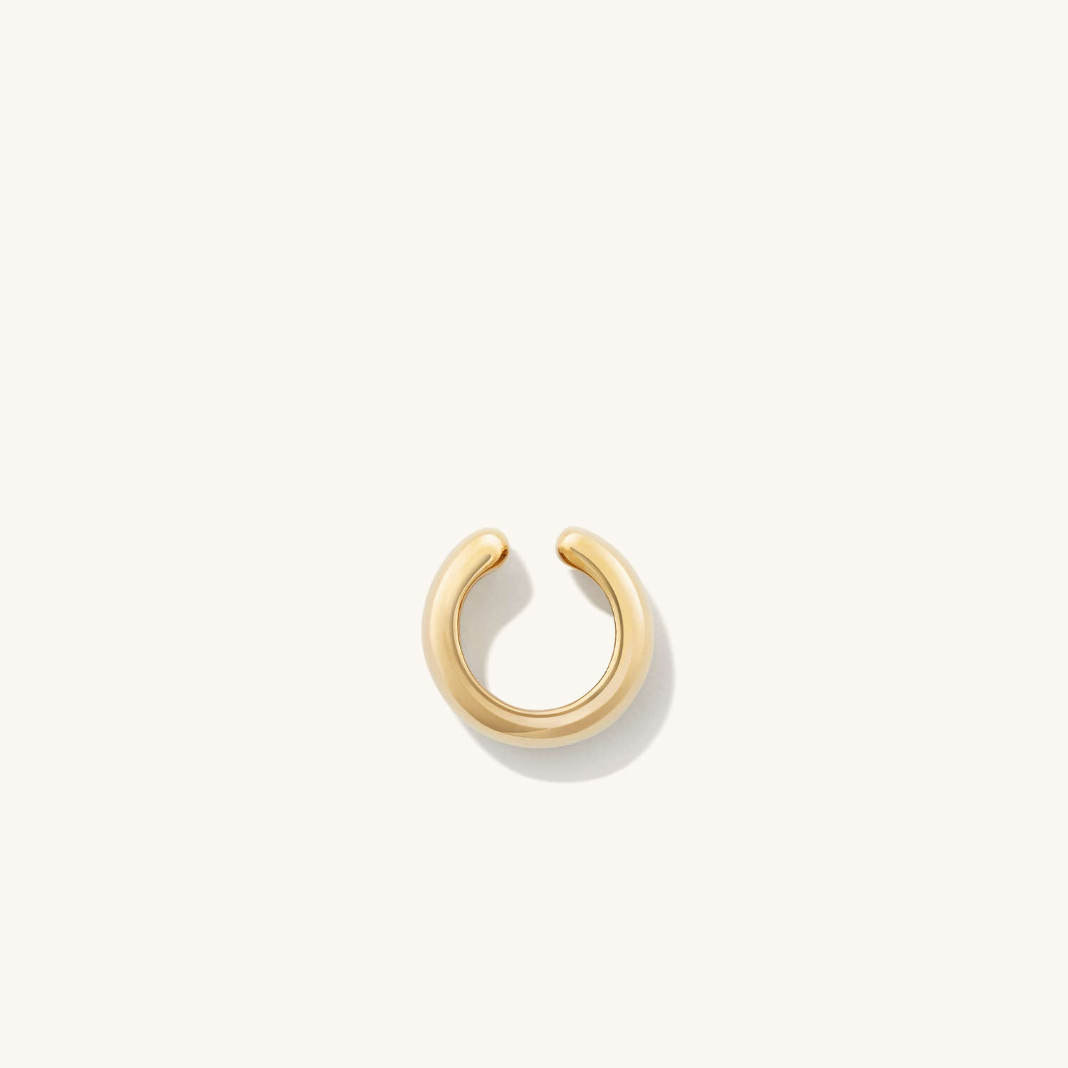 Wide Cuff Simple Hoop 14K Solid Gold Earrings  customdiamjewel   