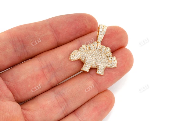 2.35CTW Dinosaur Pendant  customdiamjewel   