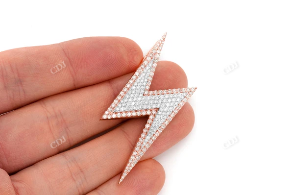 2.75CTW Lightning Bolt Pendant  customdiamjewel   