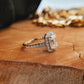 Emerald Cut Eternity Moissanite Engagement Ring  customdiamjewel   