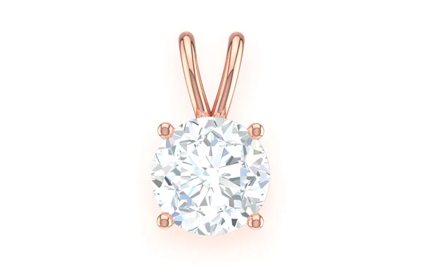 0.10CTW &  0.25CTW Round Solitaire Pendant  customdiamjewel   