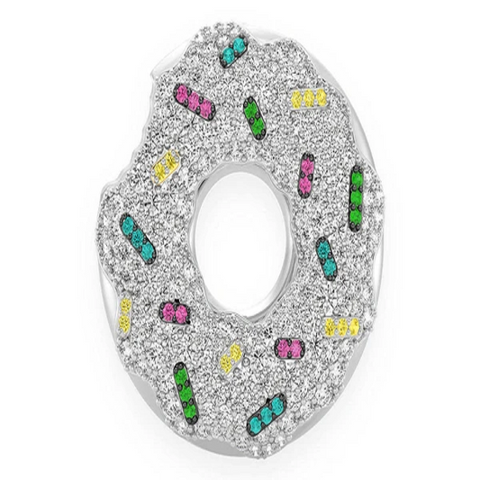 2.00CTW Sprinkled Donut Diamond Pendant  customdiamjewel   