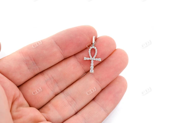 0.25CTW Mini Graduated Ankh Pendant  customdiamjewel   