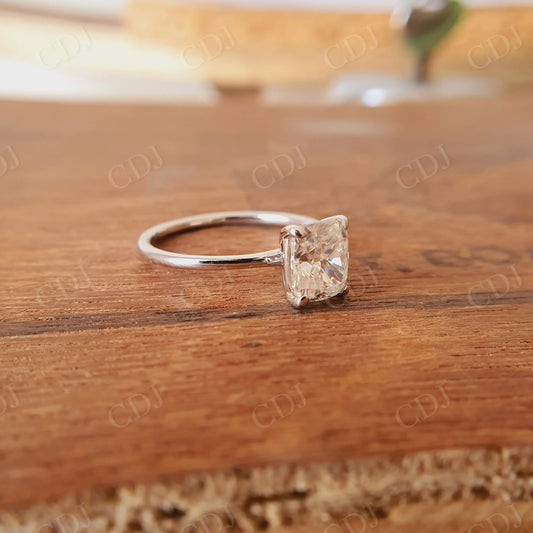 2.0CT Cushion Cut Solitaire Moissanite Engagement Ring  customdiamjewel   