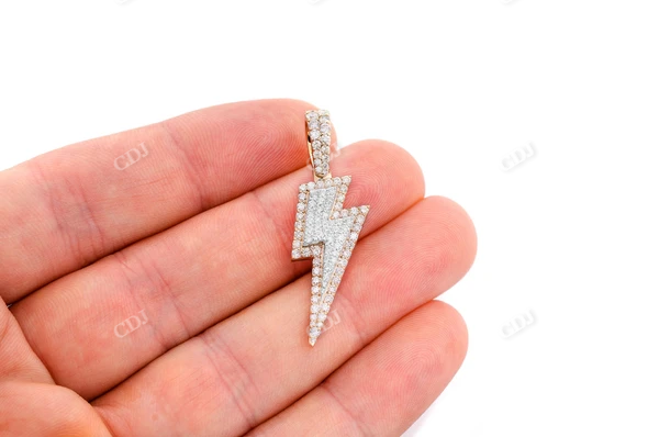 1.25CTW Blast Lightning Bolt Pendant  customdiamjewel   