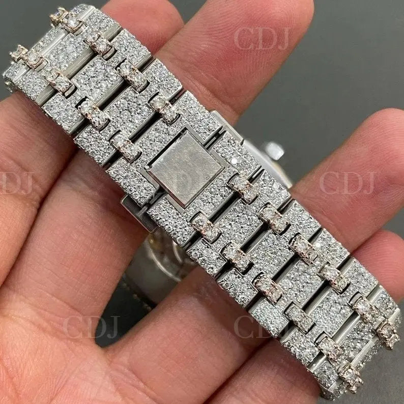 Luxury Ice Out Moissanite Diamond Watch customdiamjewel