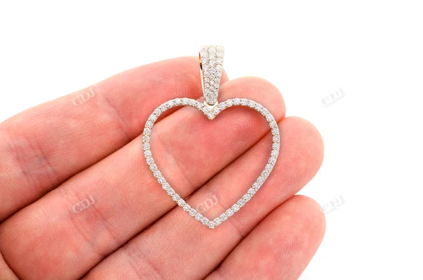 1.25CTW Heart Photo Pendant  customdiamjewel   