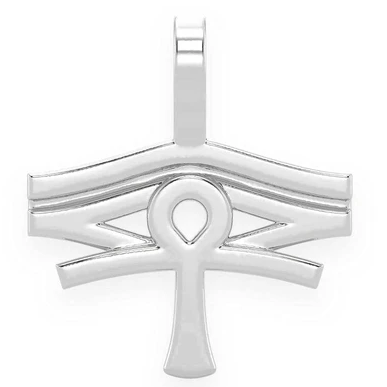 Solid Eye Of Ra Ankh Pendant  customdiamjewel   